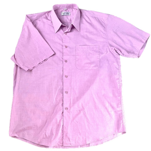 NWOT Mens Pale Pink Short Sleeved Button Down “Ken” Shirt Size 16 1/2